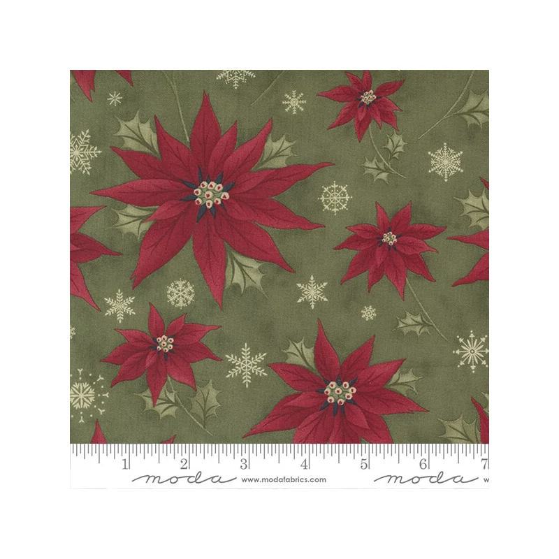 Patchwork anyag - Moda - Poinsettia Plaza by 3 Systers 44290-14
