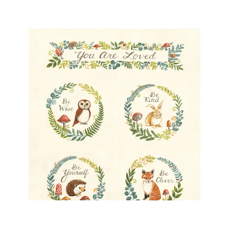 Patchwork anyag - Moda - Effie's wood by Deb Strain 56010-11 Panel, 60cm