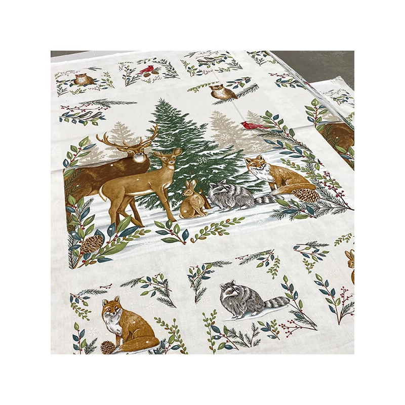 Patchwork anyag - Moda - Woodland Winter by Deb Strain 56099-11 Panel, 60cm
