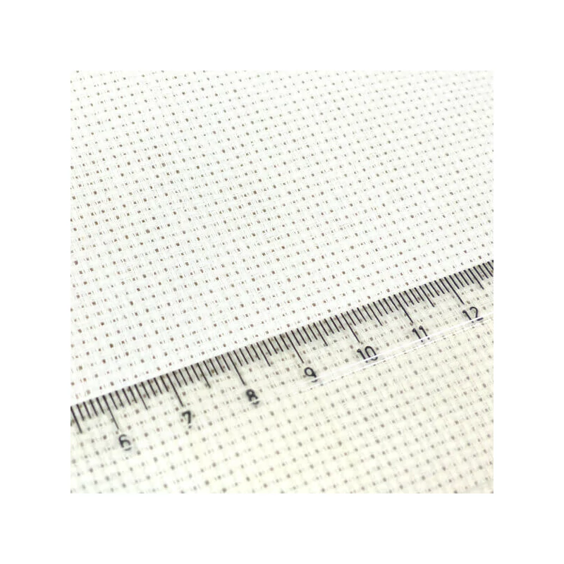 Kongré, Aida keresztszemes hímzővászon, 14 count - fehér, 43x60 cm