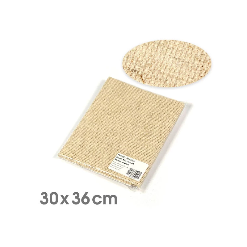 Kongré, Aida keresztszemes hímzővászon, 14 count - rusztikus, 30x36 cm