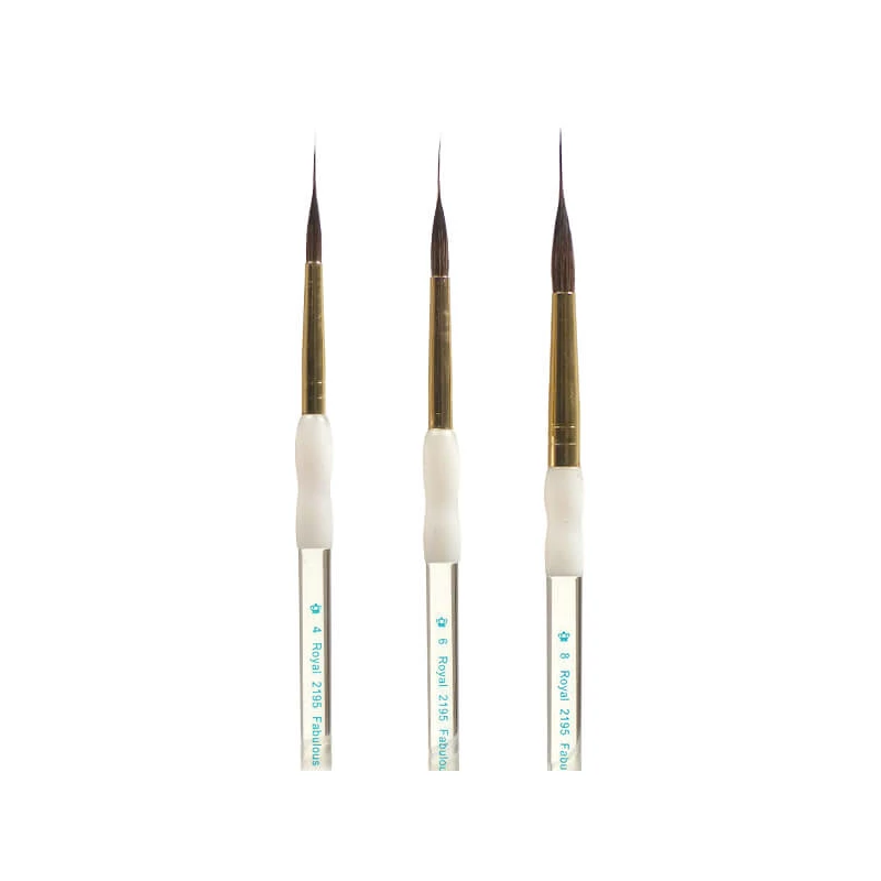 Royal & Langnickel 2195 Fabulous Fine Point Liner szintetikus hegyes ecset - 8