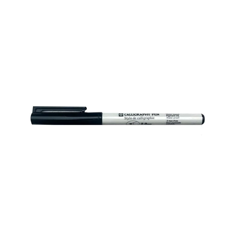 Sakura kalligrafikus filctoll, fekete - 2 mm