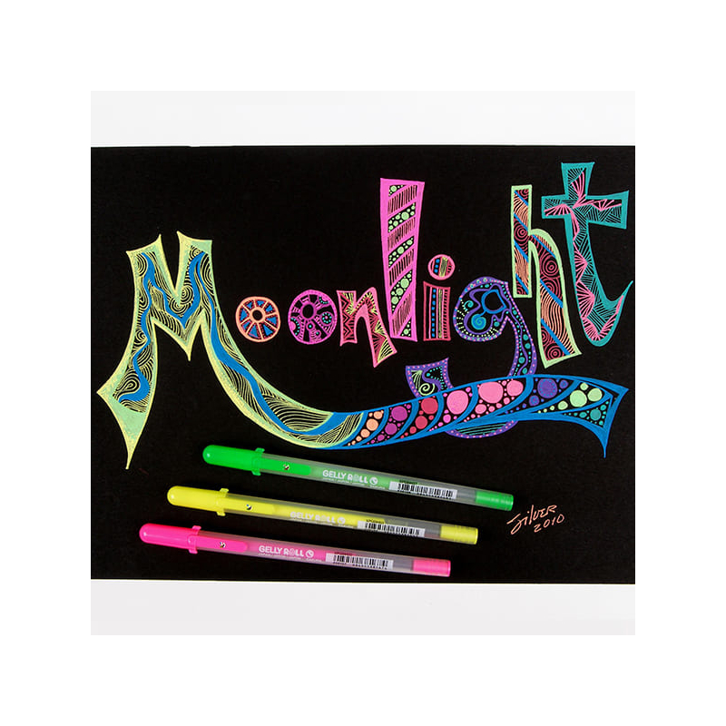Sakura Gelly Roll Moonlight zselés toll - 418, fluo vermillion