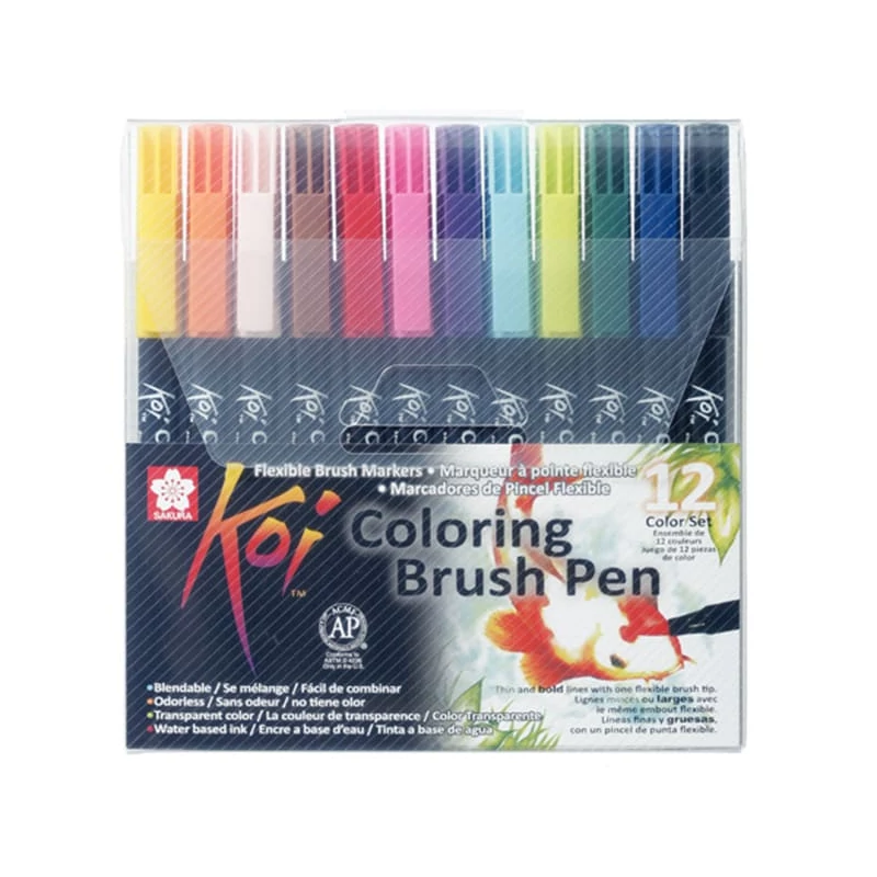 Sakura Koi Brush Pen ecsetfilc készlet - 12 db