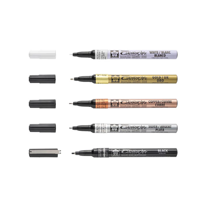 Sakura Pen-Touch Calligrapher kalligrafikus lakkfilc, fine (1,8 mm) - white