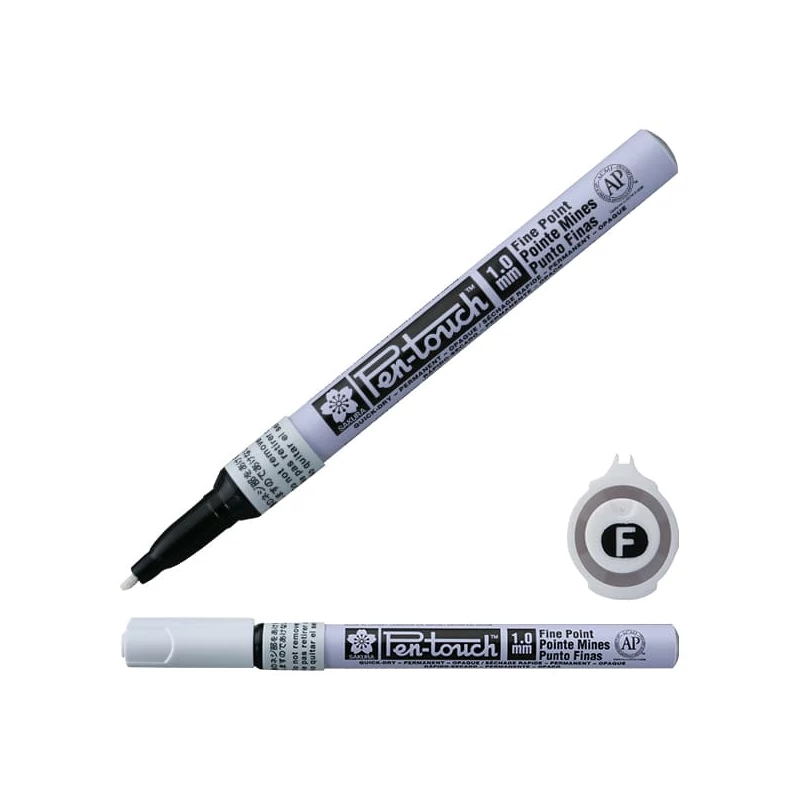 Sakura Pen-Touch lakkfilc, fine (1 mm) - white