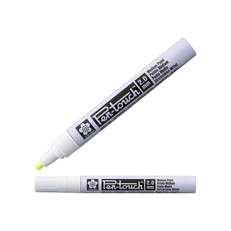 Sakura Pen-Touch lakkfilc, medium (2 mm) - fluo yellow