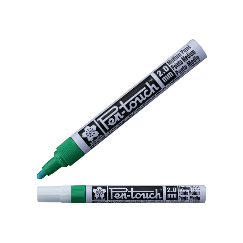 Sakura Pen-Touch lakkfilc, medium (2 mm) - green