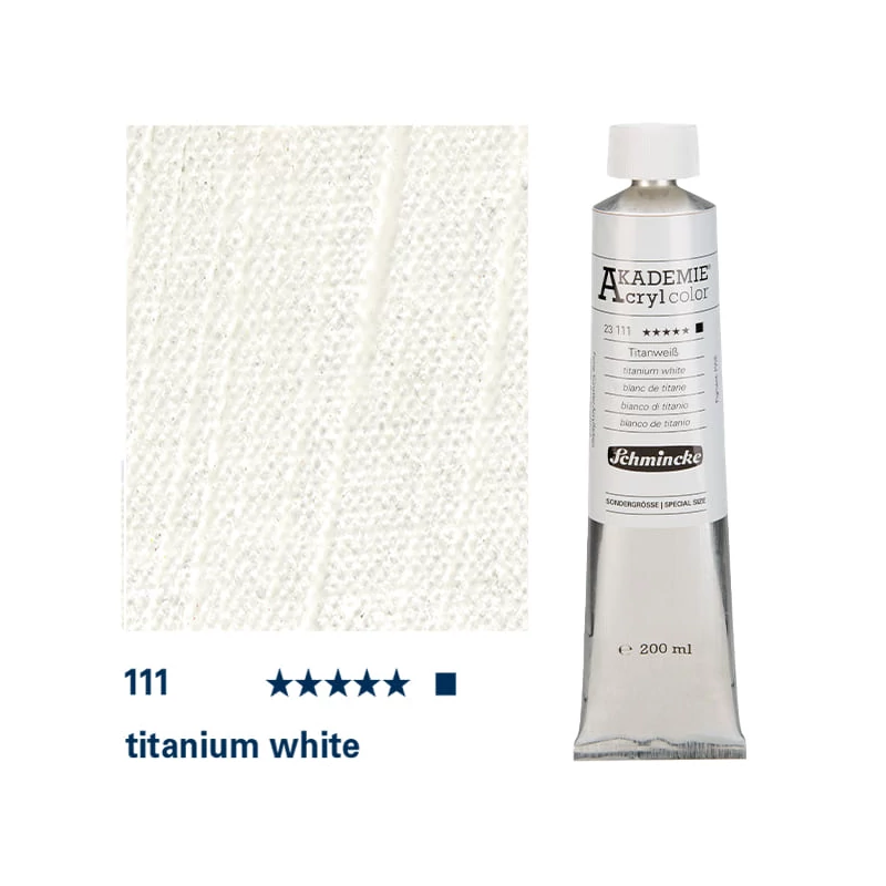 Schmincke Akademie akrilfesték, 200 ml - 111, titanium white