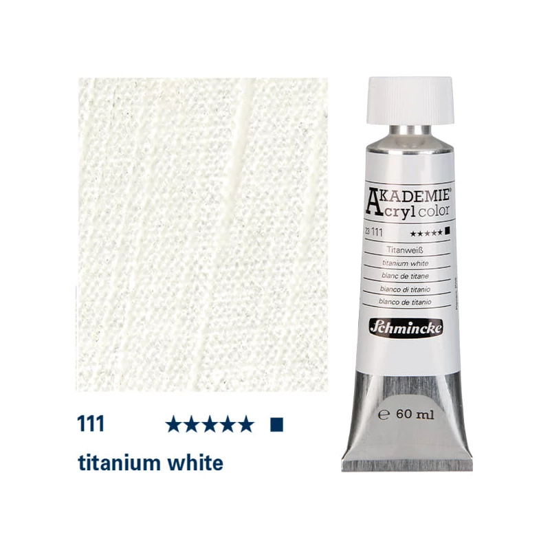 Schmincke Akademie akrilfesték, 60 ml - 111, titanium white