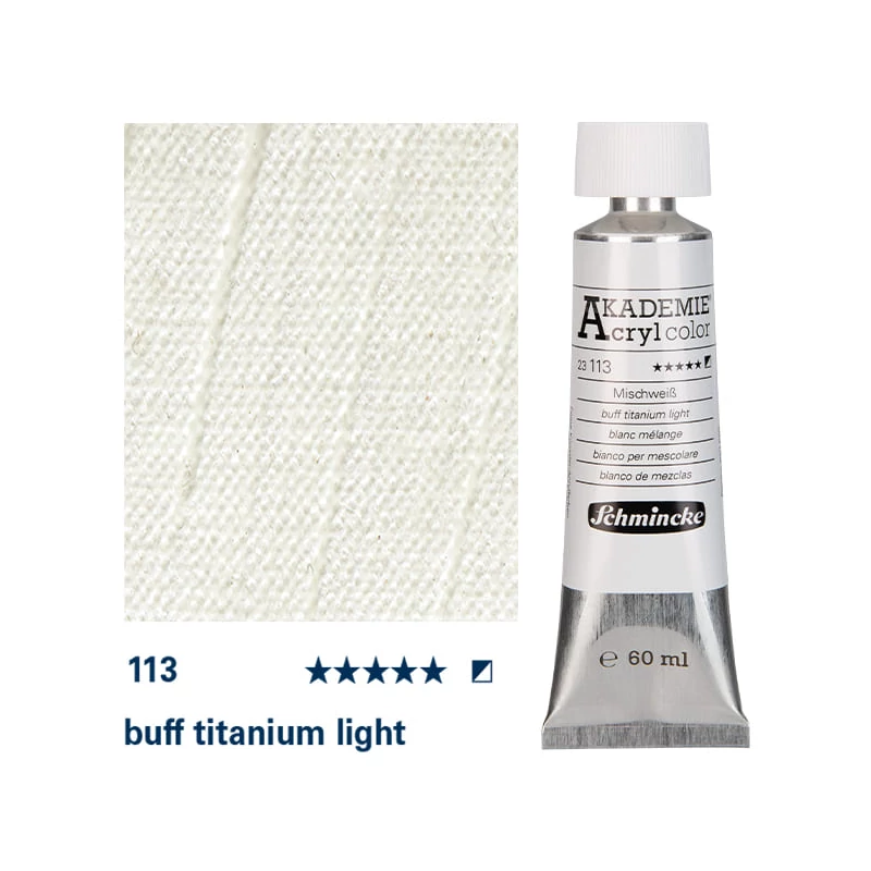 Schmincke Akademie akrilfesték, 60 ml - 113, buff titanium light