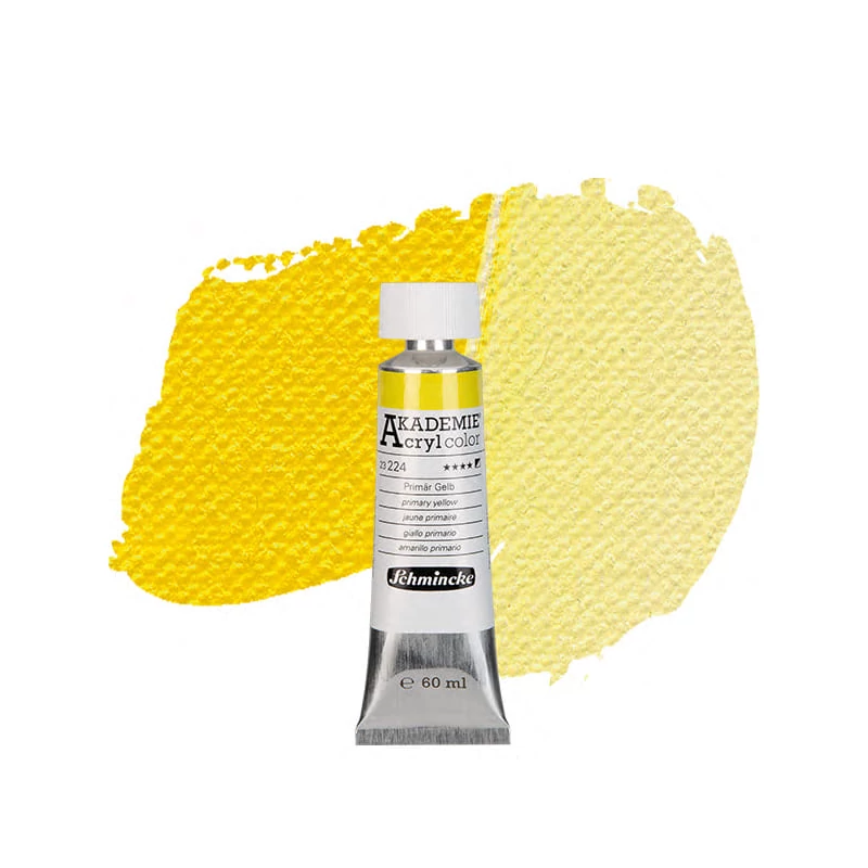 Schmincke Akademie akrilfesték, 60 ml - 224, primary yellow