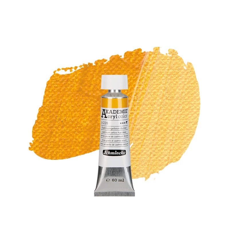 Schmincke Akademie akrilfesték, 60 ml - 228, cadmium yellow hue deep