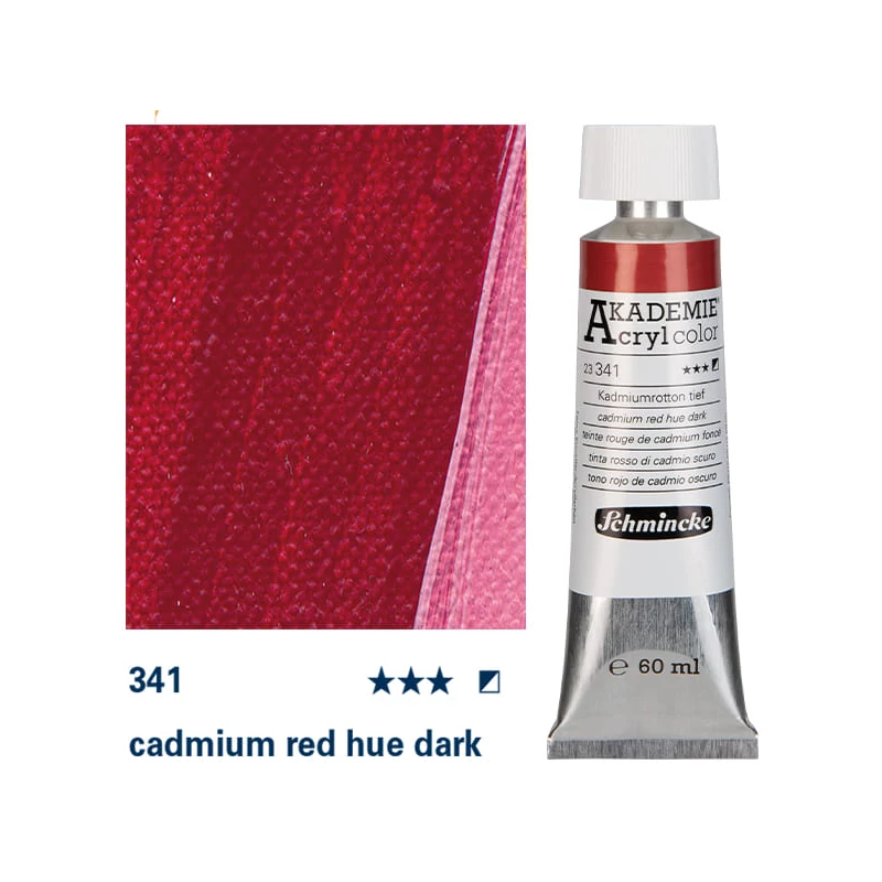 Schmincke Akademie akrilfesték, 60 ml - 341, cadmium red hue dark