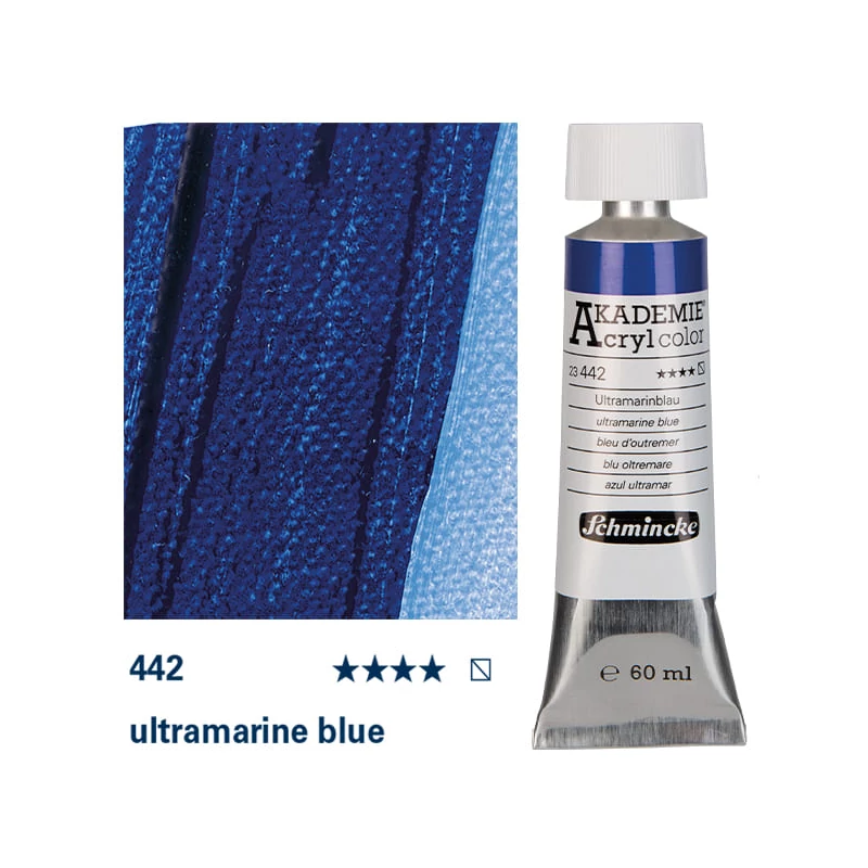 Schmincke Akademie akrilfesték, 60 ml - 442, ultramarine blue