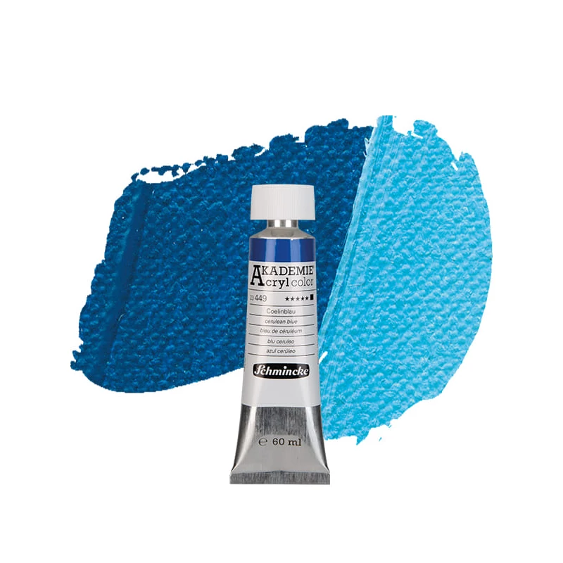 Schmincke Akademie akrilfesték, 60 ml - 449, cerulean blue