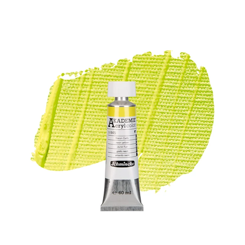 Schmincke Akademie akrilfesték, 60 ml - 845, neon yellow