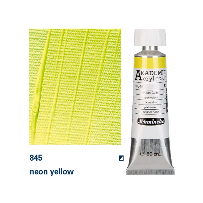 Schmincke Akademie akrilfesték, 60 ml - 845, neon yellow