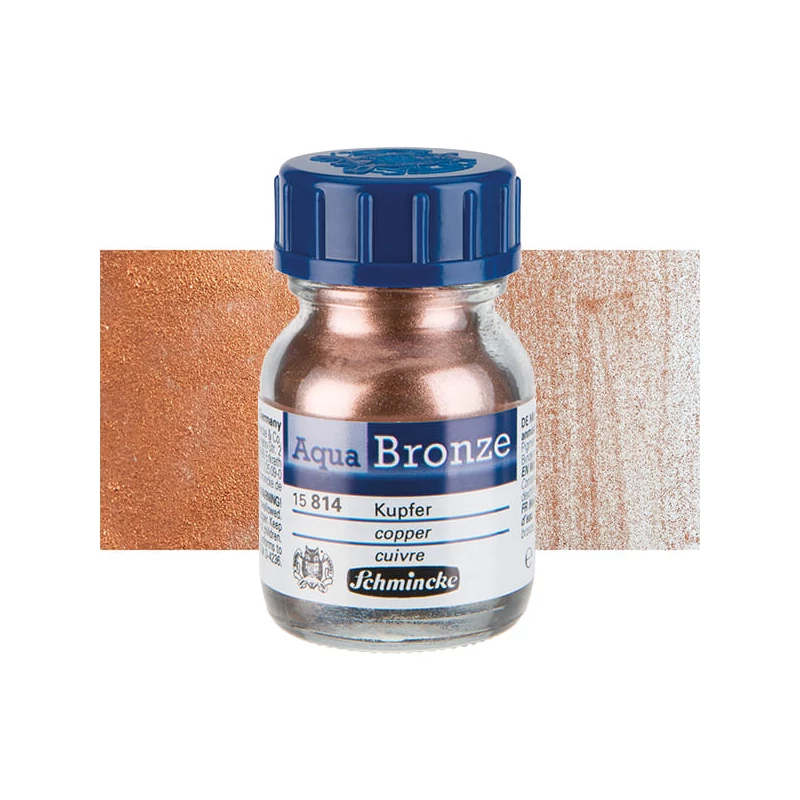 Schmincke Aqua Bronze metál effekt por, 20 ml - 814, copper