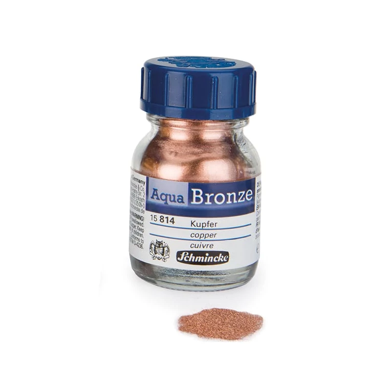 Schmincke Aqua Bronze metál effekt por, 20 ml - 814, copper