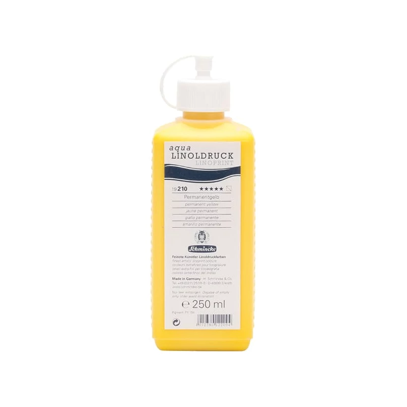 Schmincke Aqua Linoprint linófesték, 250 ml - 210, permanent yellow