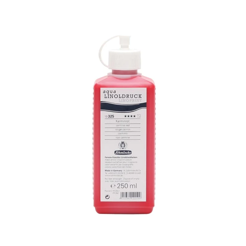 Schmincke Aqua Linoprint linófesték, 250 ml - 325, carmine red