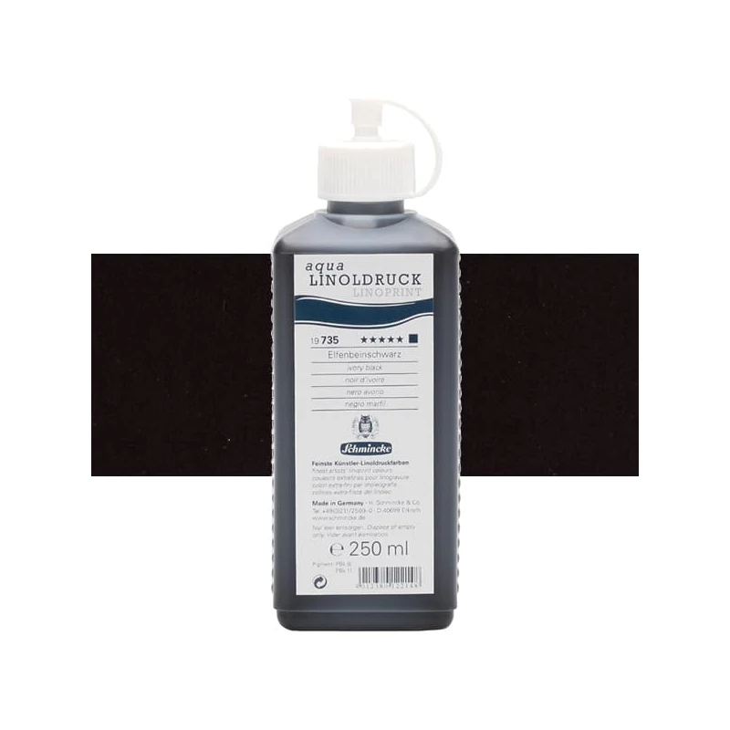 Schmincke Aqua Linoprint linófesték, 250 ml - 735, ivory black