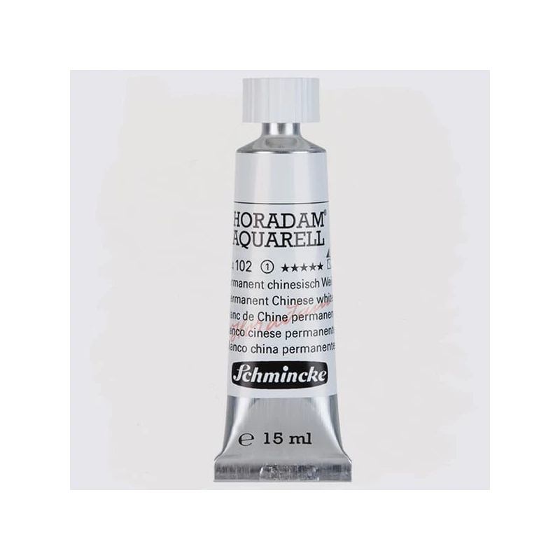 Schmincke Horadam tubusos akvarellfesték, 15 ml - 102, permanent chinese white