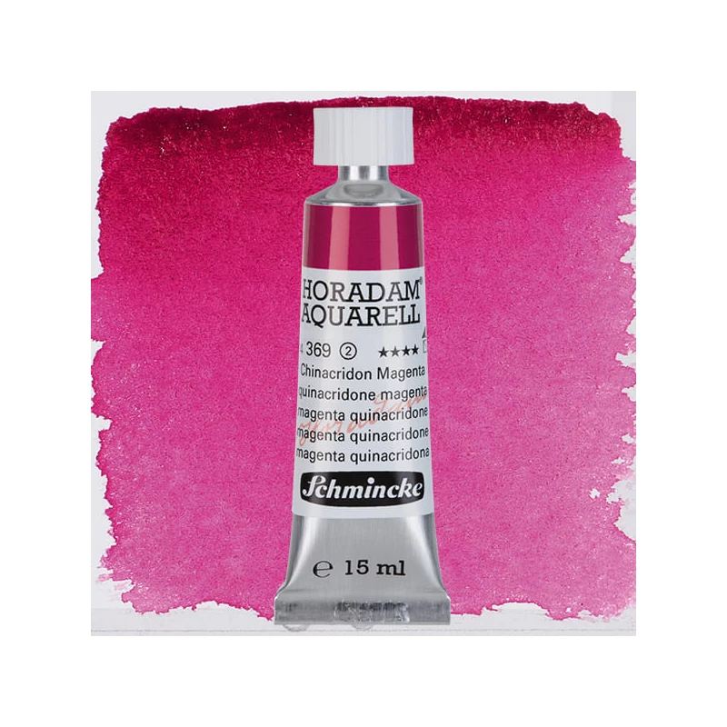 Schmincke Horadam tubusos akvarellfesték, 15 ml - 369, quinacridone magenta