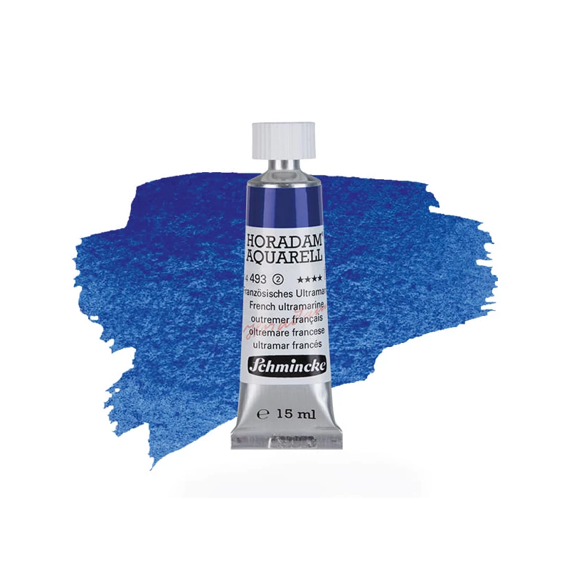 Schmincke Horadam tubusos akvarellfesték, 15 ml - 493, french ultramarine, granuláló