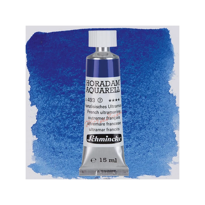 Schmincke Horadam tubusos akvarellfesték, 15 ml - 493, french ultramarine, granuláló