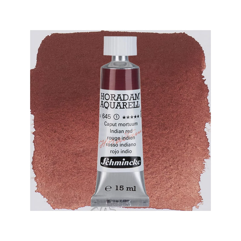 Schmincke Horadam tubusos akvarellfesték, 15 ml - 645, indian red, granuláló