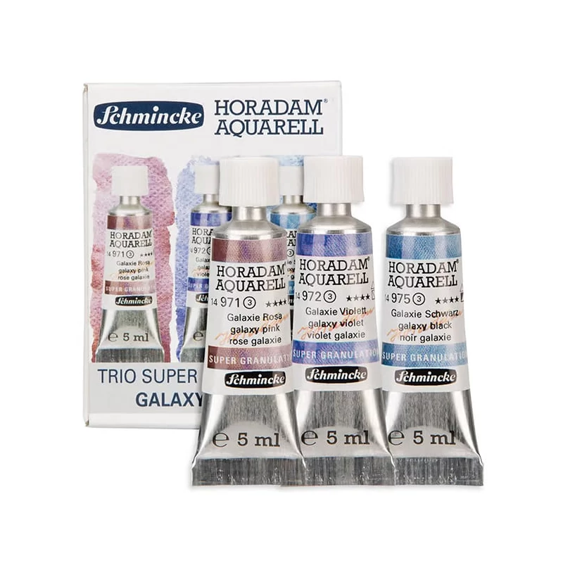 Schmincke Horadam akvarellfesték készlet, szuper granuláló - 3x15 ml, Galaxy