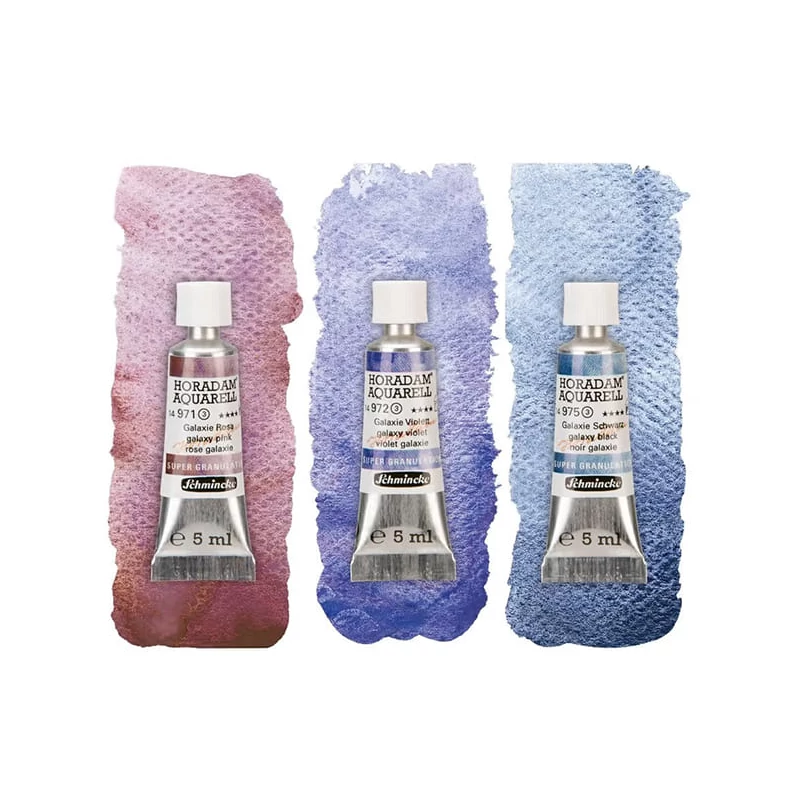 Schmincke Horadam akvarellfesték készlet, szuper granuláló - 3x15 ml, Galaxy
