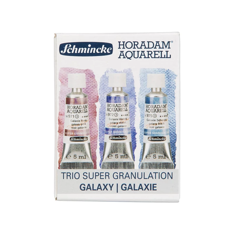 Schmincke Horadam akvarellfesték készlet, szuper granuláló - 3x15 ml, Galaxy