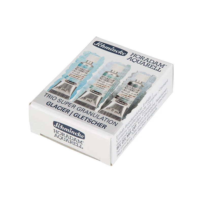Schmincke Horadam akvarellfesték készlet, szuper granuláló - 3x15 ml, Glacier