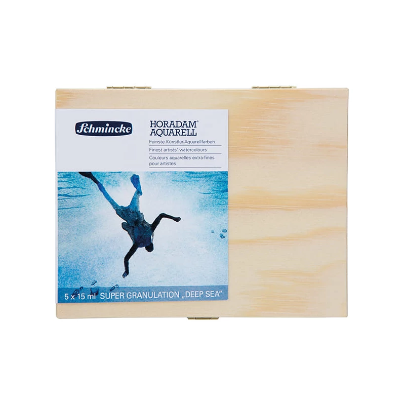 Schmincke Horadam akvarellfesték készlet, szuper granuláló - 5x15 ml, Deep sea 