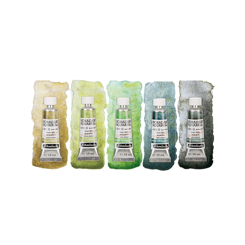 Schmincke Horadam akvarellfesték készlet, szuper granuláló - 5x15 ml, Shire