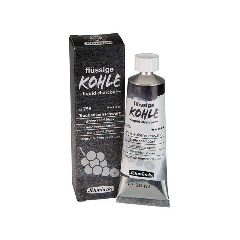 Schmincke folyékony szén, 35 ml - 18755, grape seed black 