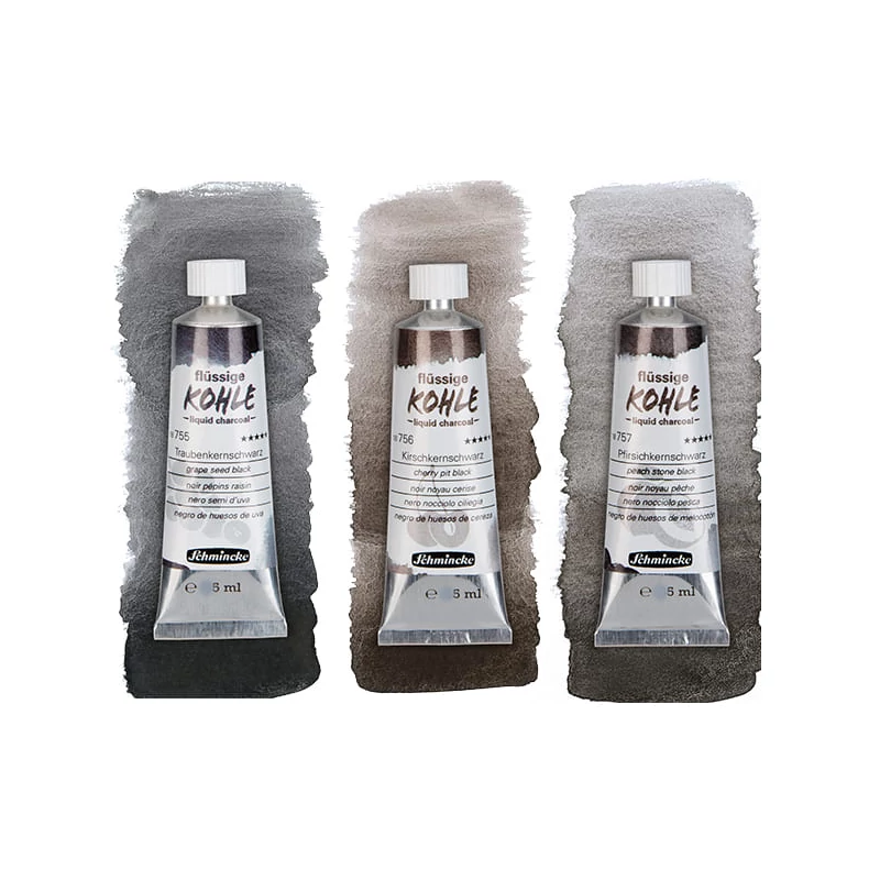 Schmincke folyékony szén készlet, 3x5 ml