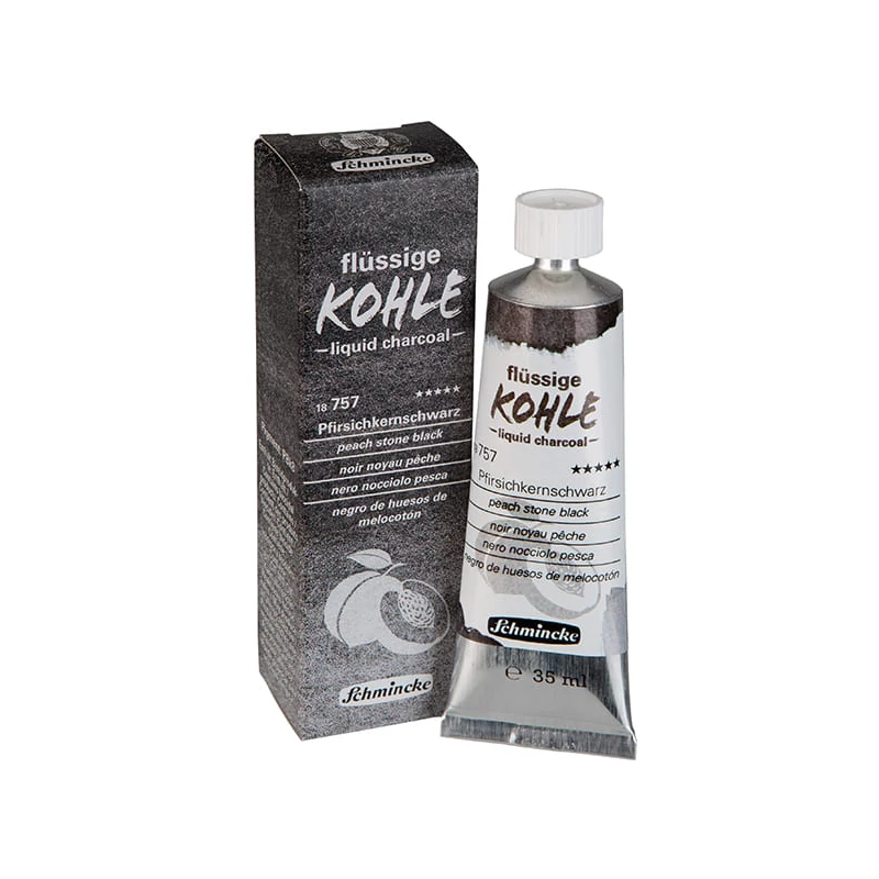 Schmincke folyékony szén, 35 ml - 18757, peach stone black