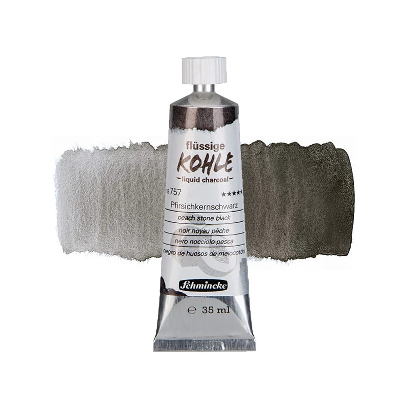 Schmincke folyékony szén, 35 ml - 18757, peach stone black