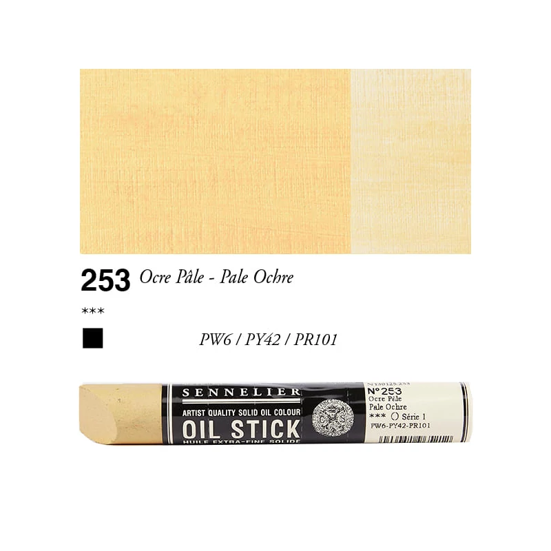 Sennelier Oil Stick olajfesték rúd, 38 ml - 253, pale ochre