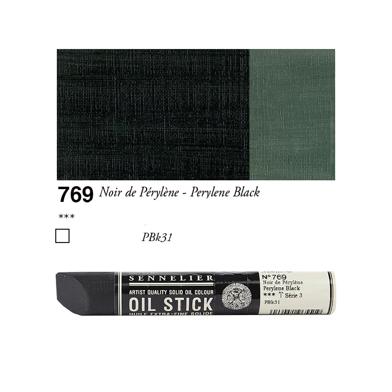 Sennelier Oil Stick olajfesték rúd, 38 ml - 769, perylene black