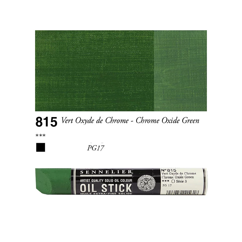 Sennelier Oil Stick olajfesték rúd, 38 ml - 815, chrome oxide green