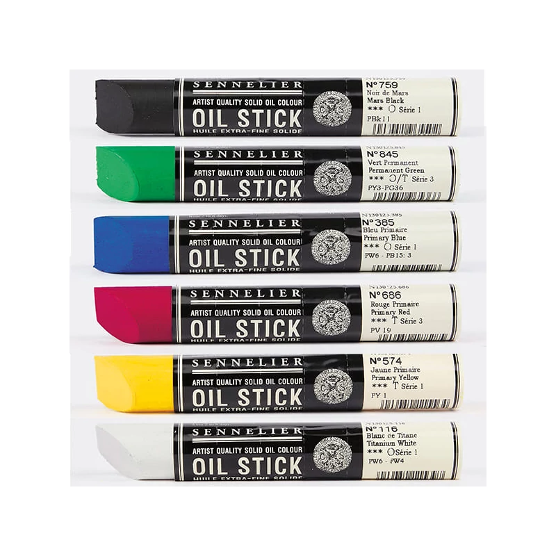 Sennelier Oil Stick olajfesték rúd készlet - 6x38 ml, introductory set