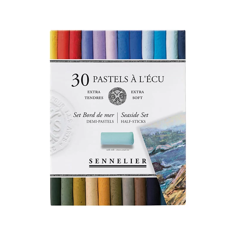 Sennelier porpasztell krétakészlet - 30x1/2 db, tengerpart (Seaside)