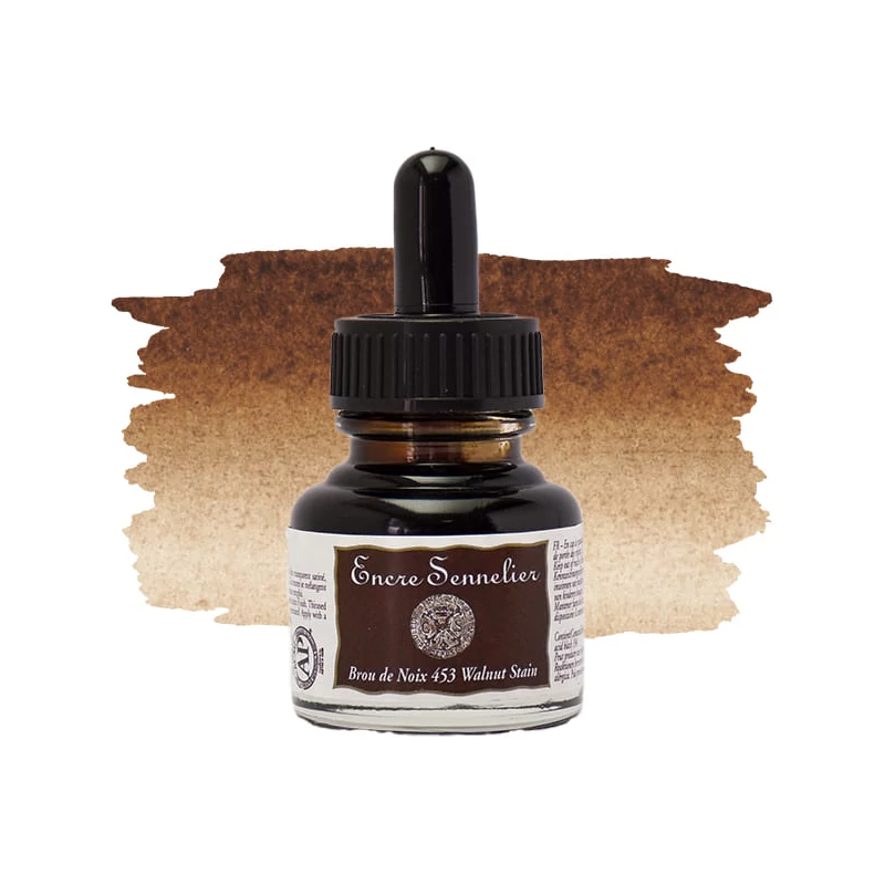 Sennelier rajztinta, 30 ml - 453, walnut stain