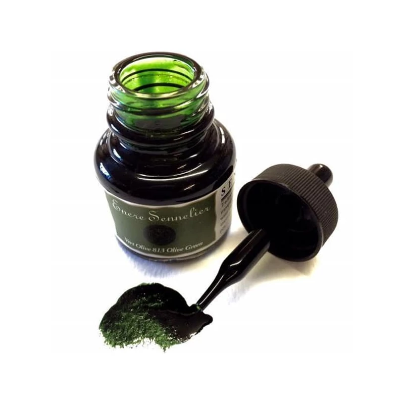 Sennelier rajztinta, 30 ml - 813, olive green